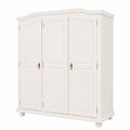Dmora Großer Universalschrank Dortmund, Vielseitige Aufbewahrung, Schuh- und Besenschrank, 150x56x180 cm, Weiß