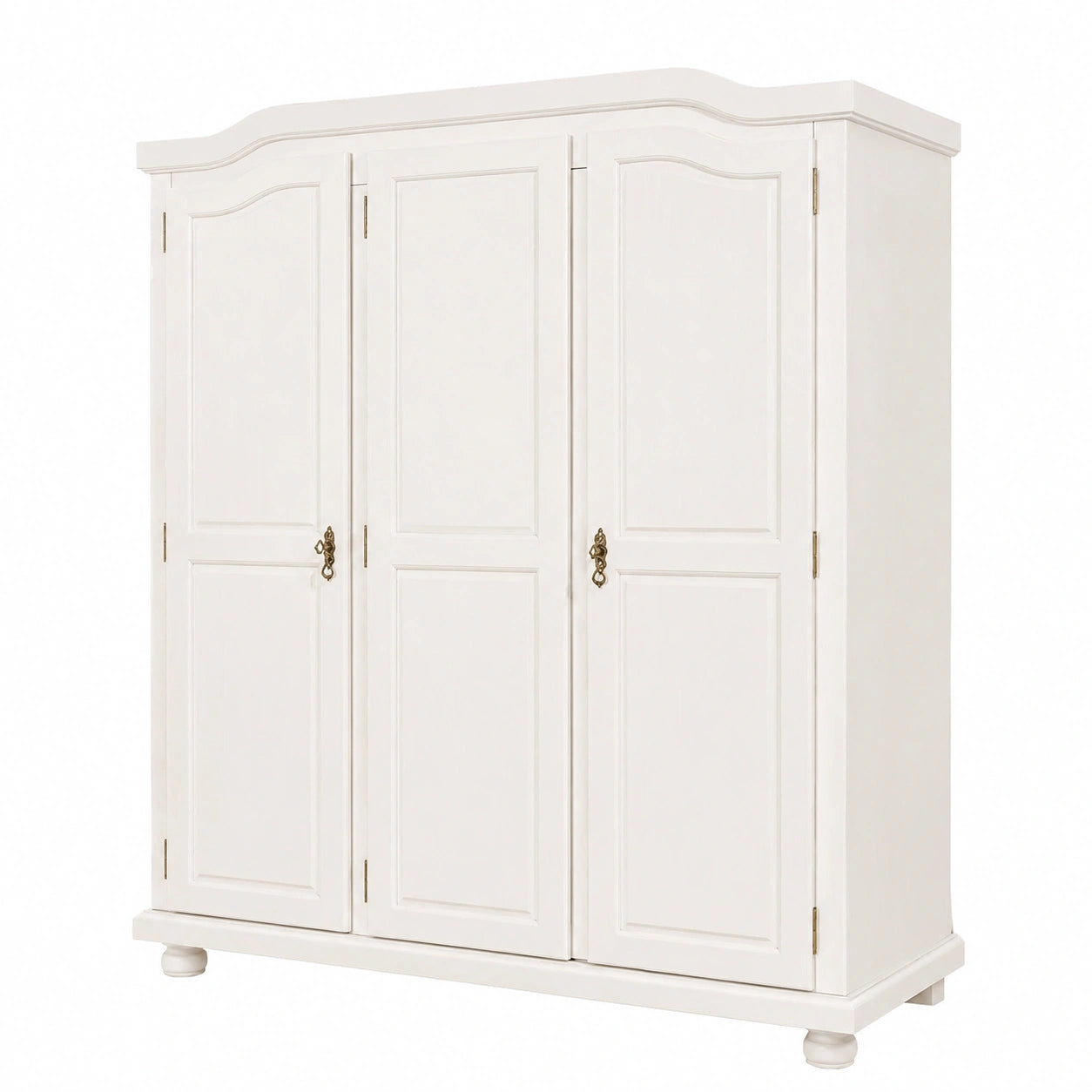 Dmora Großer Universalschrank Dortmund, Vielseitige Aufbewahrung, Schuh- und Besenschrank, 150x56x180 cm, Weiß