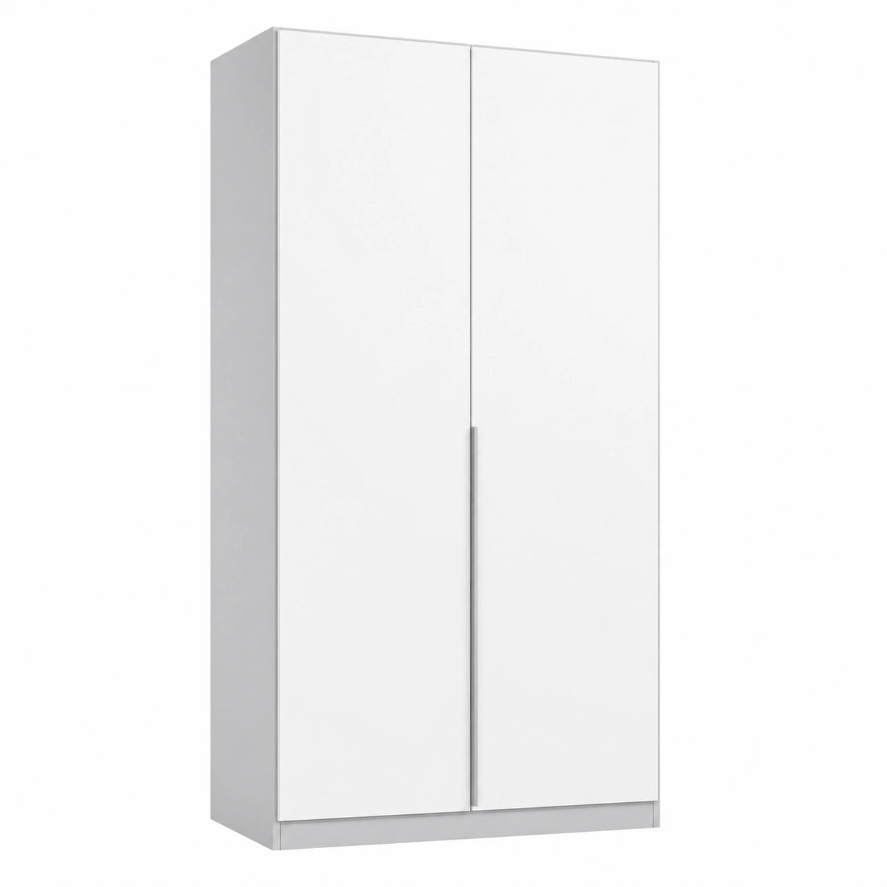 Rauch Möbel Kleiderschrank Alabama, 2-türig, Weiß/Seidengrau, 91 cm Breite, für Schlafzimmer & Flur, inklusive Zubehör