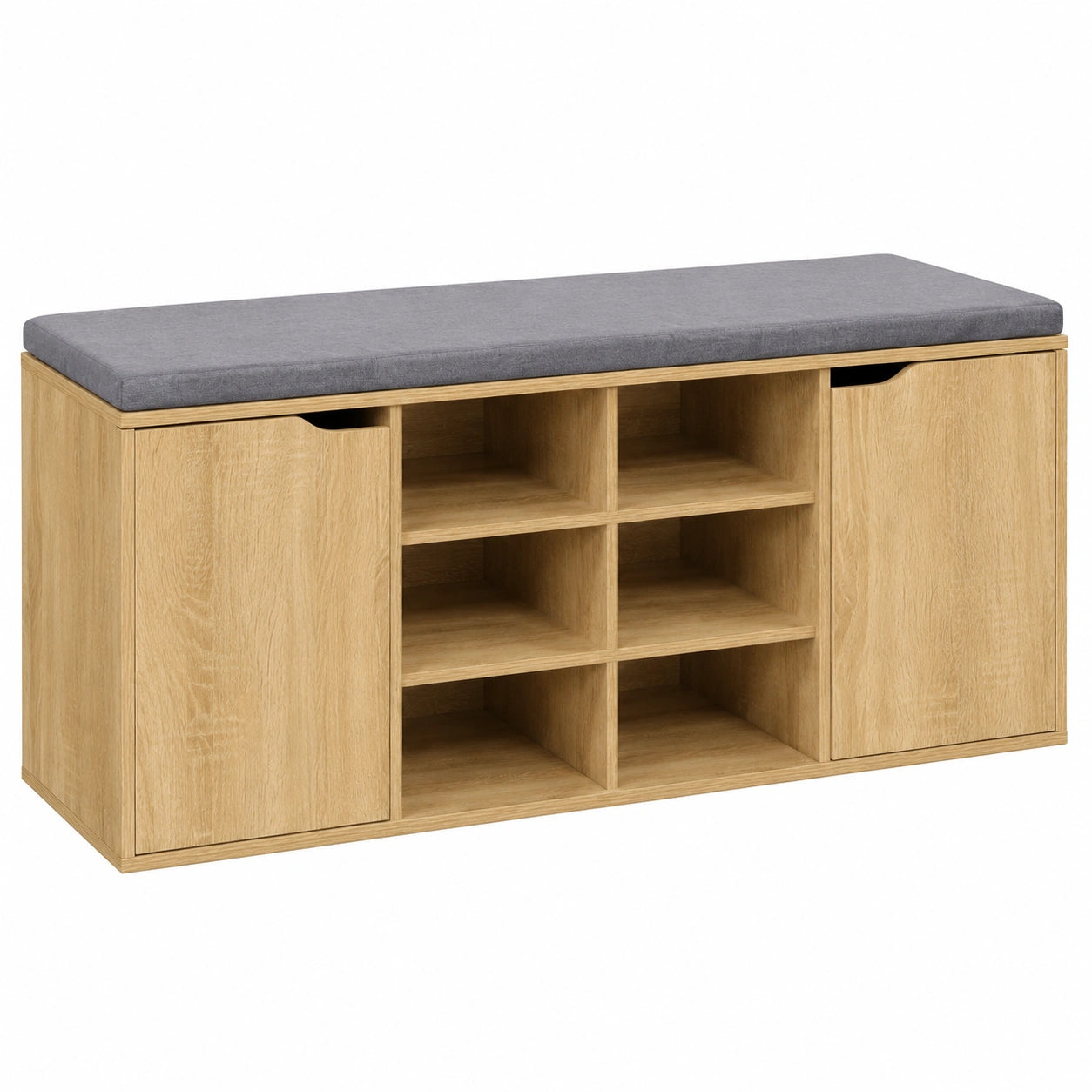 Kesper Schuhschrank mit Sitzpolster, Eiche Sonoma, 103,5 x 48 x 29,5 cm