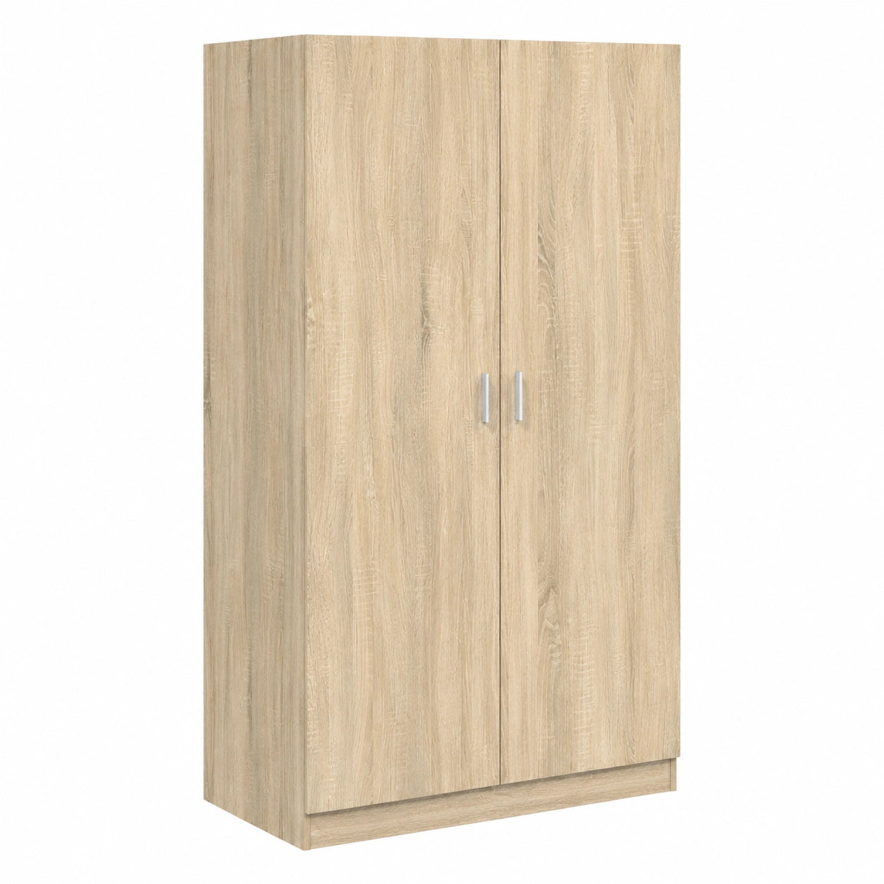 Moderner Kleiderschrank 2-türig mit Kleiderstange, Sonoma-Eiche, 80x52x180 cm für vielseitige Nutzung