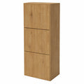 Eleganter Schuhschrank in Kerneiche mit 3 Fächern, 45x36x120 cm