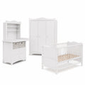 Pinolino Kinderzimmer-Set 'Florentina', groß, inkl. breitem Regalaufsatz, weiß